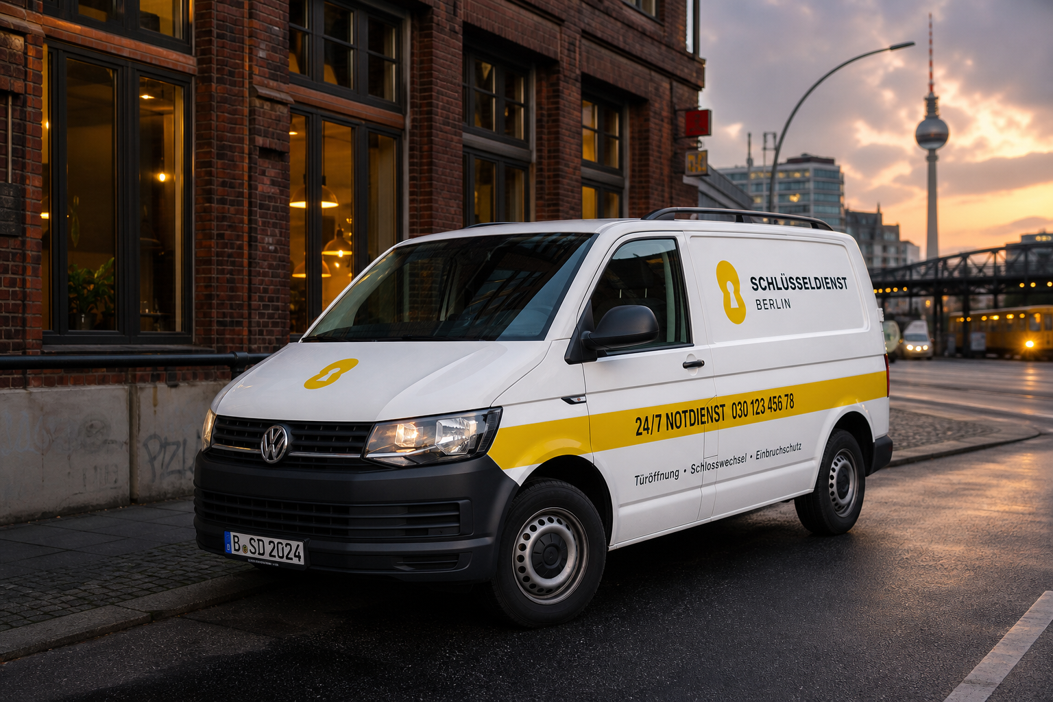 SchlossFixx Notdienst-Fahrzeug unterwegs in Berlin